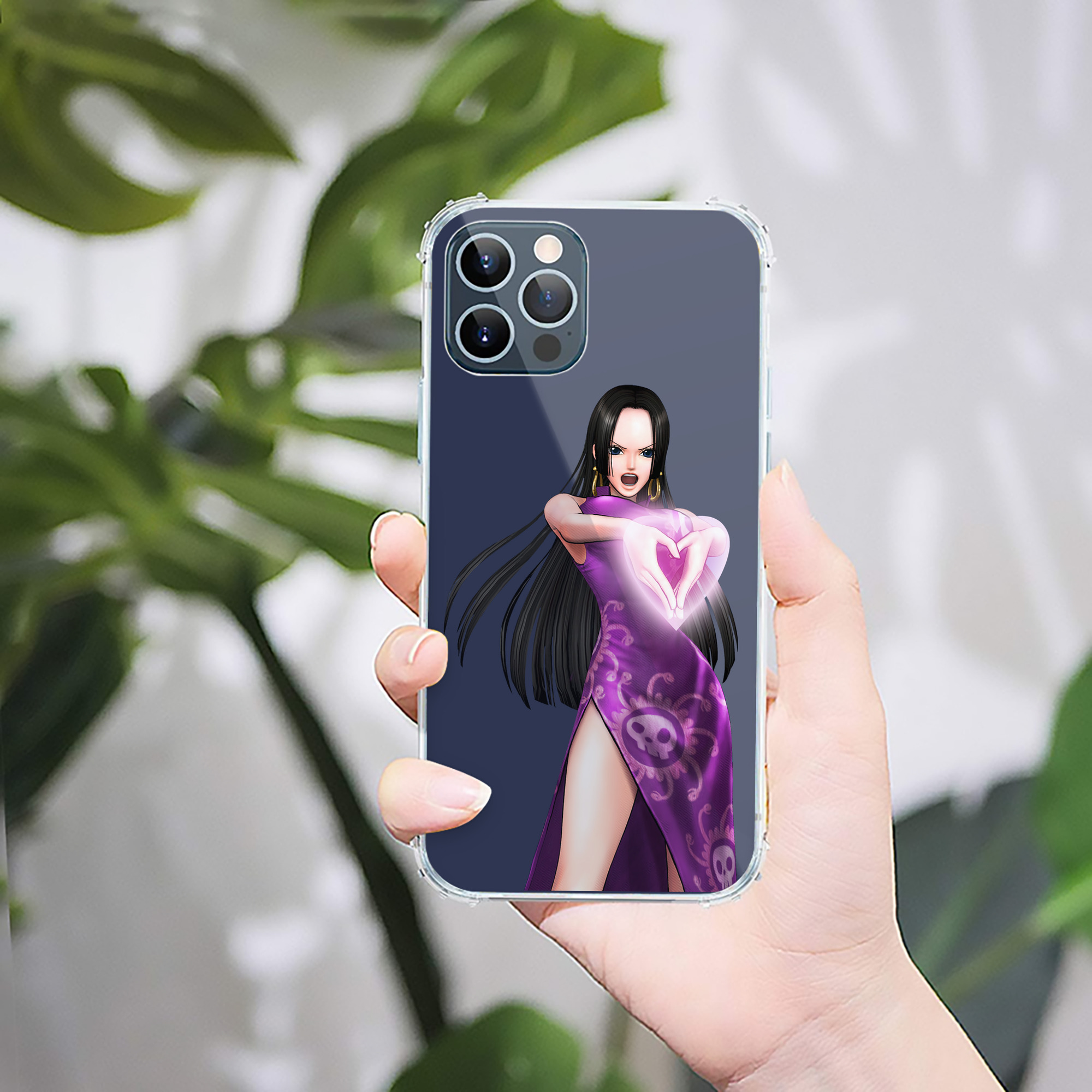 （画像用） ワンピース ボア・ハンコック ONE PIECE Boa·Hancock 【iPhone 12シリーズ対応】透明スマホケース（クリアソフトケース）